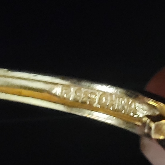 ROSS SIMON 925 Silver - Shiny Genuine Diamonds & Ruby Hoop Earrings - Picture 4 of 7